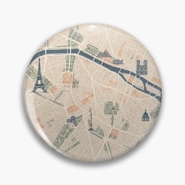 Item preview, Paris Minimalist City Map designed and sold by Furflix.