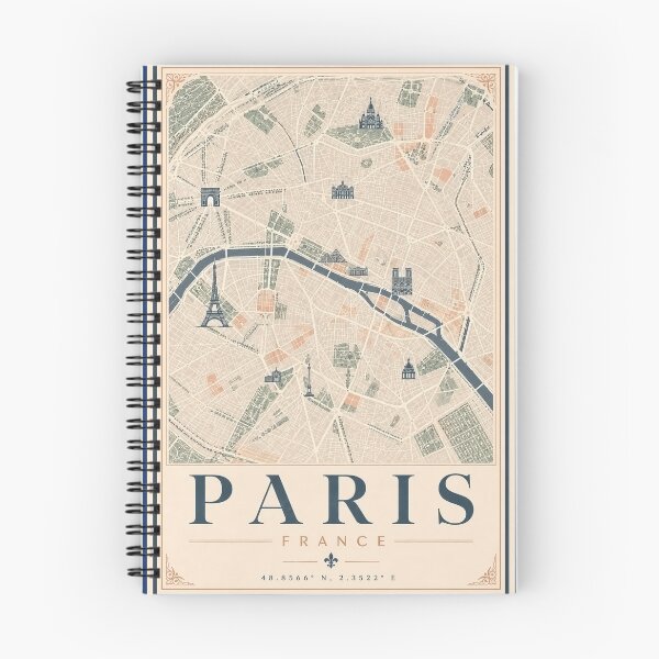 Item preview, Paris Minimalist City Map designed and sold by Furflix.