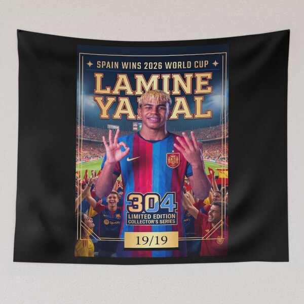 Item preview, LAMINE YAMAL - Spain Wins 2026 WFC WORLD Football Championship - 304 designed and sold by DBM Photo Art 1.