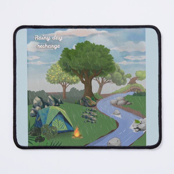 Item preview, Rainy Day Recharge | Cozy Nature Camping Aesthetic designed and sold by BlueTideGallery.