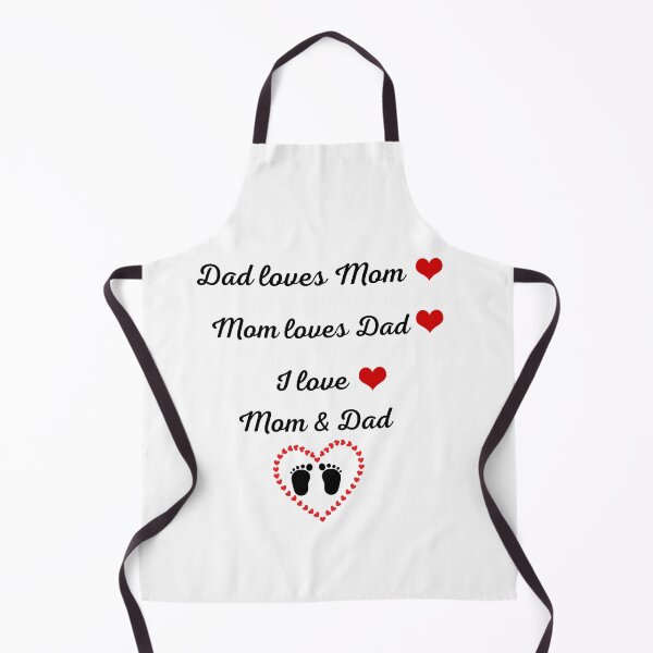 Item preview, Dad Loves Mom Mom Loves Dad I Love Mom & Dad Cute Baby Family Design designed and sold by Fatma Creates.