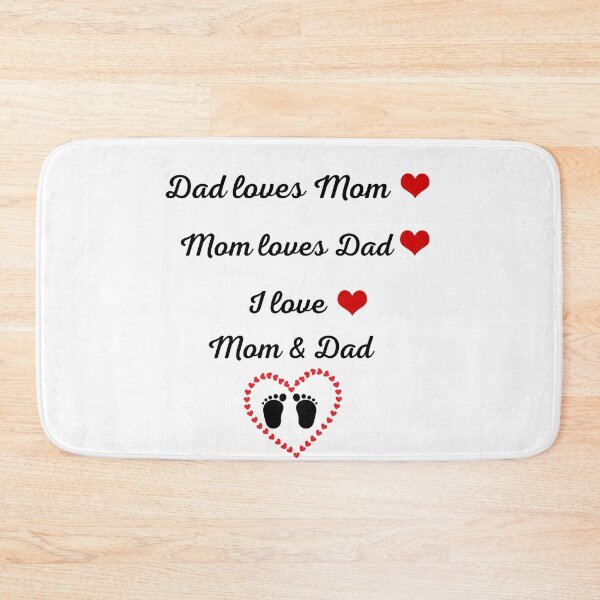 Item preview, Dad Loves Mom Mom Loves Dad I Love Mom & Dad Cute Baby Family Design designed and sold by     Fatma Creates.