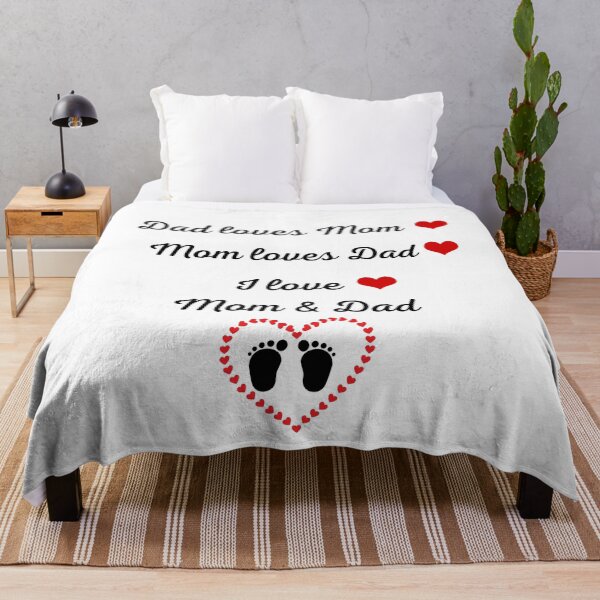 Item preview, Dad Loves Mom Mom Loves Dad I Love Mom & Dad Cute Baby Family Design designed and sold by Fatma Creates.