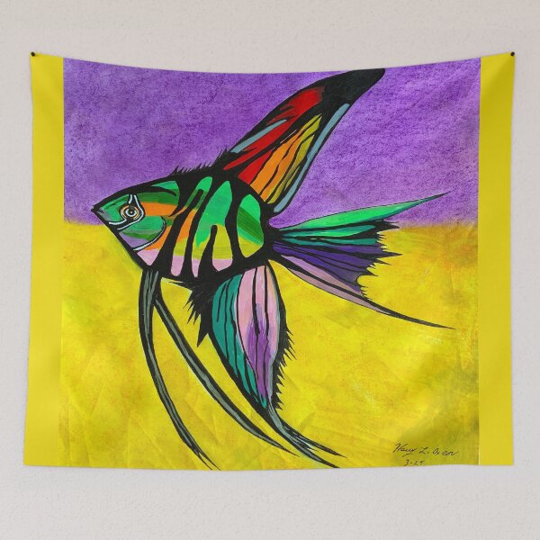 Item preview, Neon Angelfish designed and sold by Haxson37art.