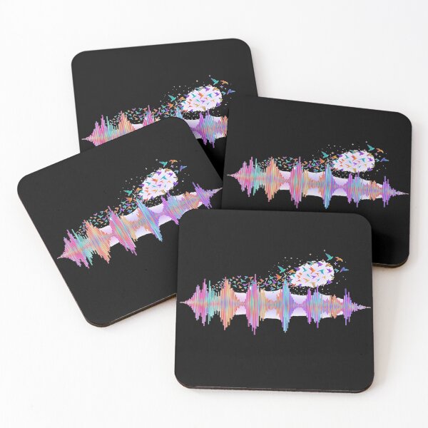 Item preview, Colorful Soundwave Birds | Abstract Music Art | Vibrant Audio Spectrum Design designed and sold by @SHINTOSARTSTORE.