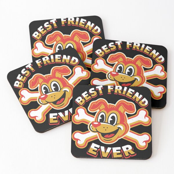 Item preview, Best Friend Ever Retro Cartoon Dog Crossbones Vintage Mascot Graphic designed and sold by TeNovaStudio.