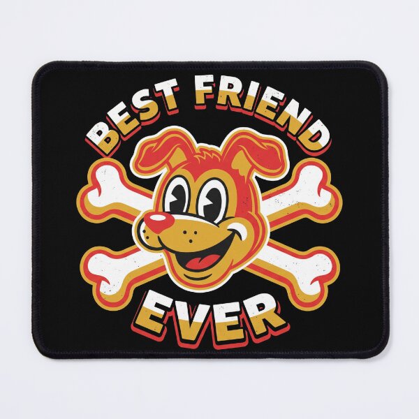 Item preview, Best Friend Ever Retro Cartoon Dog Crossbones Vintage Mascot Graphic designed and sold by TeNovaStudio.