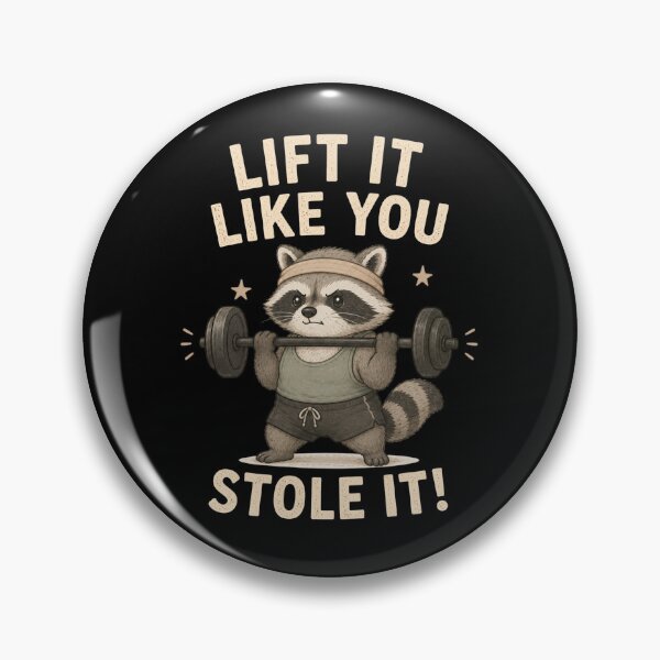 Artikelvorschau, Waschbär-T-Shirt „Lift It Like You Stole It“ | Lustiges Design fürs Fitnessstudio entworfen und verkauft von HumbleAthlete.