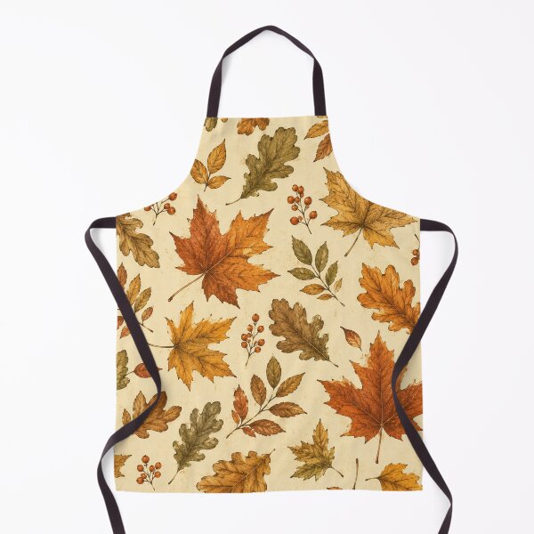 Item preview, Vintage Autumn Leaves Pattern | Watercolor Fall Foliage Seamless Botanical Design designed and sold by DreamPixelPrint.