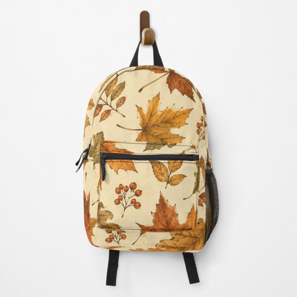 Item preview, Vintage Autumn Leaves Pattern | Watercolor Fall Foliage Seamless Botanical Design designed and sold by DreamPixelPrint.
