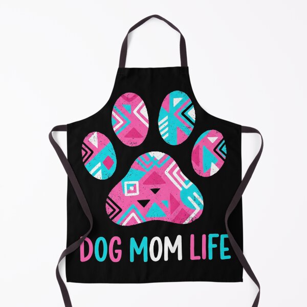 Item preview, Dog Mom Life Aztec Tribal Paw Print Pink Teal Boho Geometric Graphic designed and sold by TeNovaStudio.