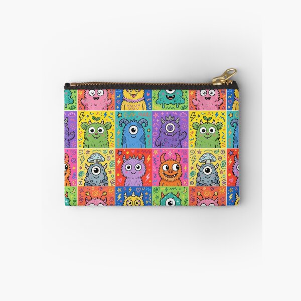 Item preview, Colourful Kawaii Monster Character Grid designed and sold by Teeny Quities.