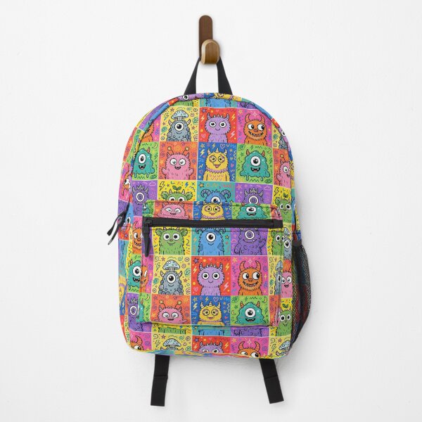 Item preview, Colourful Kawaii Monster Character Grid designed and sold by Teeny Quities.