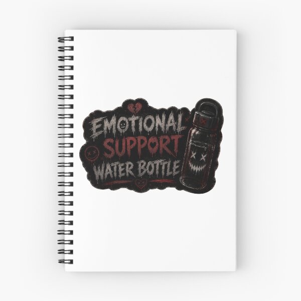 Item preview, Dark Emotional support water bottle designed and sold by PatternFly.