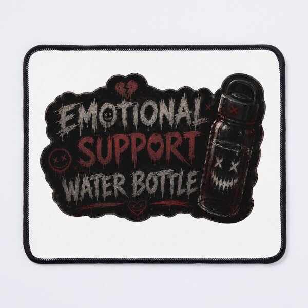 Item preview, Dark Emotional support water bottle designed and sold by PatternFly.