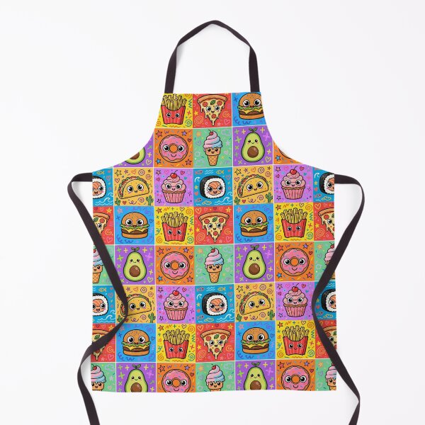 Item preview, Kawaii Food and Snack Character Grid designed and sold by Teeny Quities.