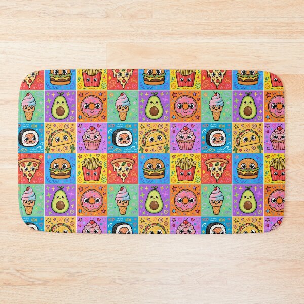 Item preview, Kawaii Food and Snack Character Grid designed and sold by Teeny Quities.