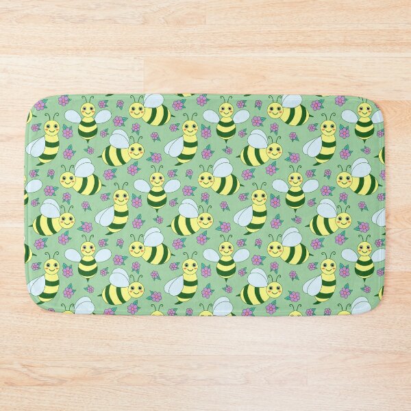 Item preview, Busy Bees in Sage Green and Purple designed and sold by artistmaria.
