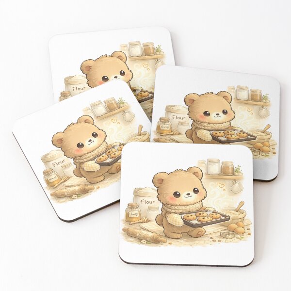 Item preview, Milo's Fresh Cookies | Cute Bear Baking Sticker designed and sold by Maystro-design.