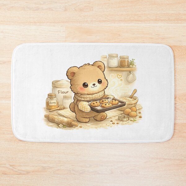 Item preview, Milo's Fresh Cookies | Cute Bear Baking Sticker designed and sold by Maystro-design.