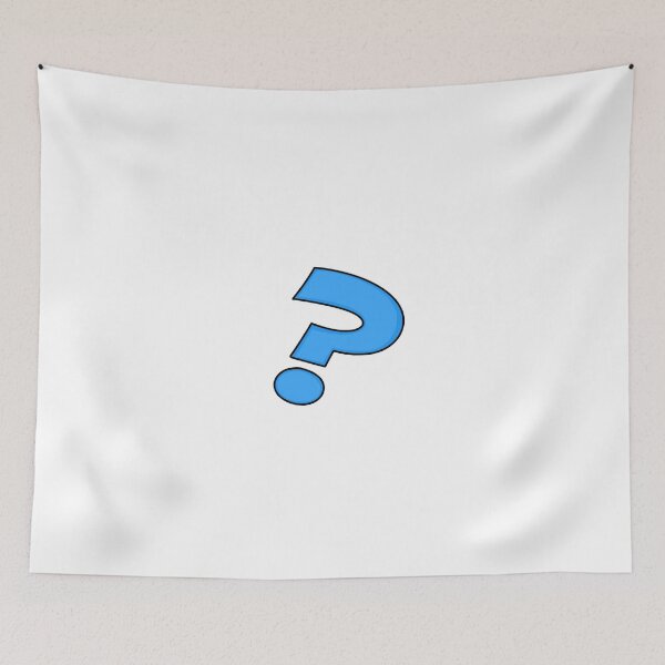 Item preview, Cute Blue Question Mark Cartoon Punctuation Symbol Graphic designed and sold by somimalikkk.