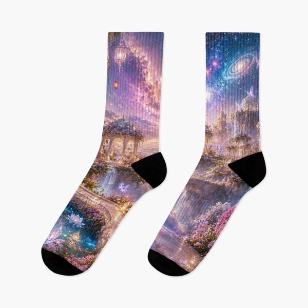 Item preview, Celestial Crystal Gardens – Enchanted Sky Kingdom designed and sold by Gold&pixels.