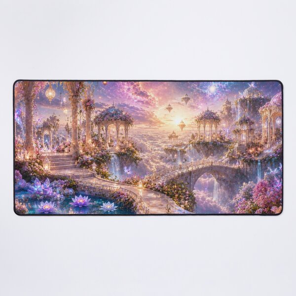 Item preview, Celestial Crystal Gardens – Enchanted Sky Kingdom designed and sold by Gold&pixels.
