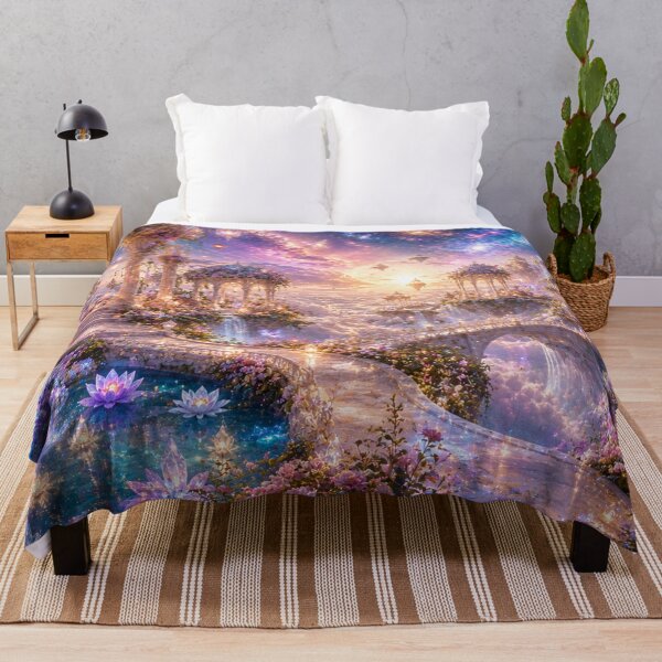 Item preview, Celestial Crystal Gardens – Enchanted Sky Kingdom designed and sold by Gold&pixels.