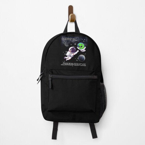 Item preview, Family Is Meeting Halfway – Cute Astronaut & Alien Friendship designed and sold by AhmadAnnaPrints.