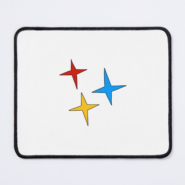 Item preview, Retro Multicolor Sparkle Stars Red Blue Yellow Magic Sparkles Art designed and sold by somimalikkk.