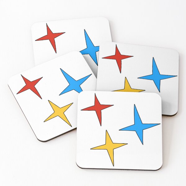 Item preview, Retro Multicolor Sparkle Stars Red Blue Yellow Magic Sparkles Art designed and sold by somimalikkk.