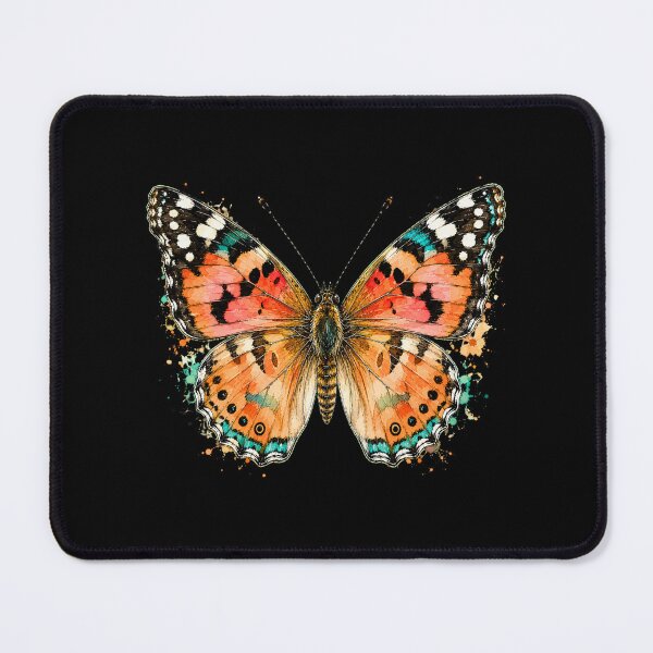 Item preview, Painted Lady Butterfly Watercolor Art – Colorful Nature Illustration designed and sold by ColorSplash123.