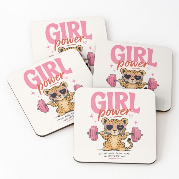 Item preview, Girl Power Leopard Cub Gym Design designed and sold by SUreal Studio.