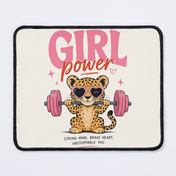 Item preview, Girl Power Leopard Cub Gym Design designed and sold by SUreal Studio.