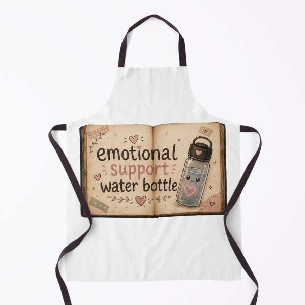 Item preview, bookish Emotional support water bottle designed and sold by PatternFly.