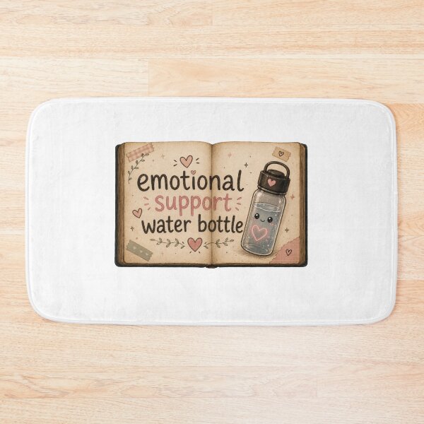 Item preview, bookish Emotional support water bottle designed and sold by PatternFly.