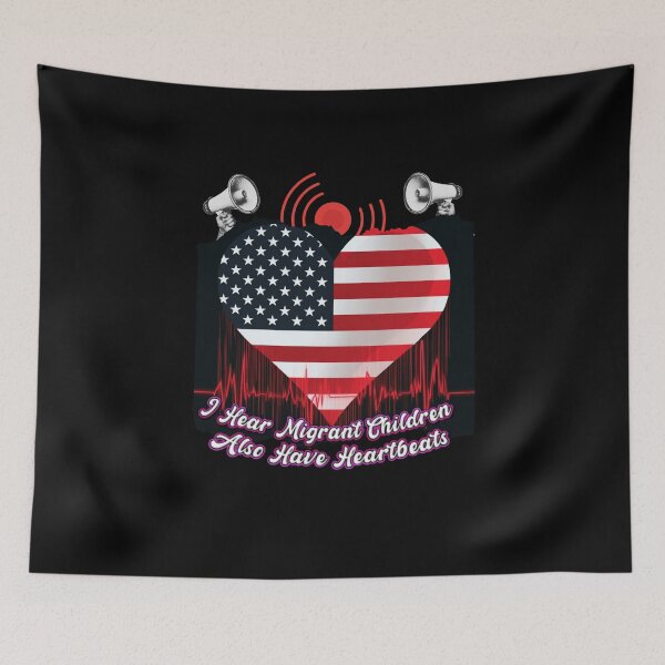 Item preview, I Hear Migrant Children Also Have Heartbeats Human Rights designed and sold by DarkRelicStudio.