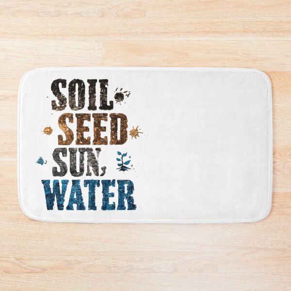 Item preview, Soil Seed Sun Water Earth Elements Text Design designed and sold by RichardRags.