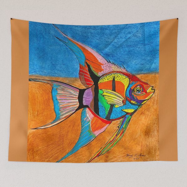 Item preview, Kaleidoscope Angelfish designed and sold by Haxson37art.
