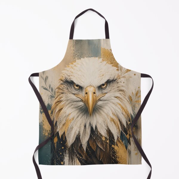 Item preview, Majestic Bald Eagle | Gold Accent Wildlife Art | Symbol of Freedom, Strength & Leadership | Premium Eagle Wall Art designed and sold by SOSCHISTUDIO.