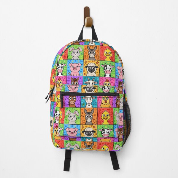 Item preview, Colourful Kawaii Farm Animal Grid designed and sold by Teeny Quities.