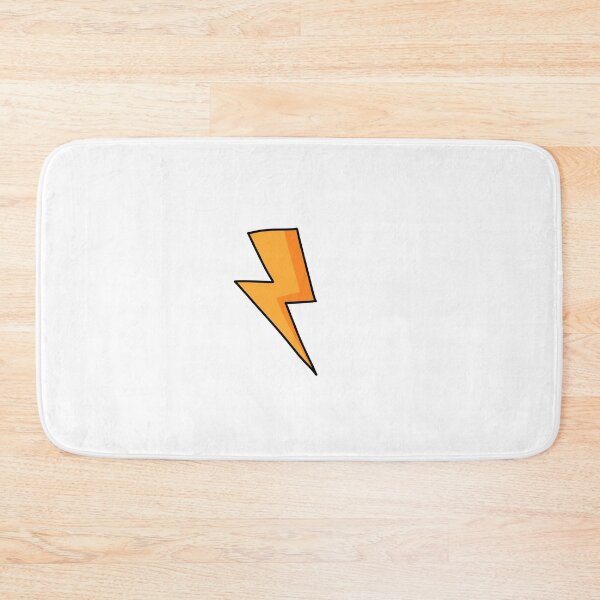 Item preview, Cute Orange Lightning Bolt Doodle Energy Strike Vector Graphic designed and sold by somimalikkk.