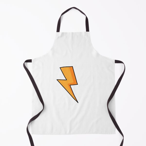 Item preview, Cute Orange Lightning Bolt Doodle Energy Strike Vector Graphic designed and sold by somimalikkk.