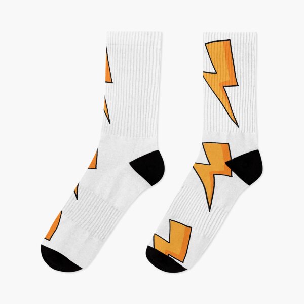 Item preview, Cute Orange Lightning Bolt Doodle Energy Strike Vector Graphic designed and sold by somimalikkk.
