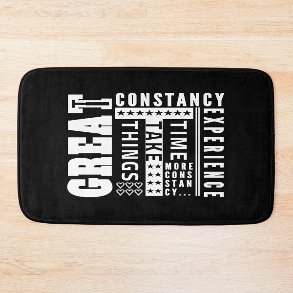 Item preview, Motivational Mindset Quote about personal growth GREAT THINGS TAKE TIME - MORE CONSTANCY MORE EXPERIENCE! designed and sold by Giulivo Store Graphic.