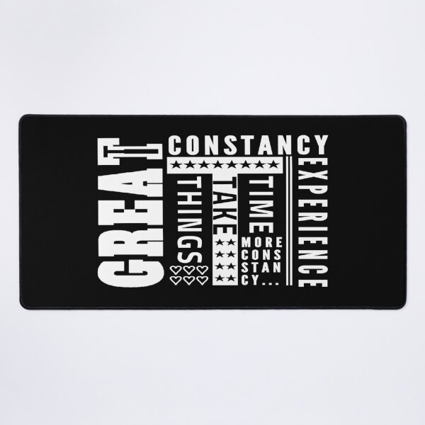 Item preview, Motivational Mindset Quote about personal growth GREAT THINGS TAKE TIME - MORE CONSTANCY MORE EXPERIENCE! designed and sold by Giulivo Store Graphic.