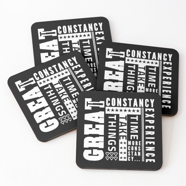 Item preview, Motivational Mindset Quote about personal growth GREAT THINGS TAKE TIME - MORE CONSTANCY MORE EXPERIENCE! designed and sold by Giulivo Store Graphic.