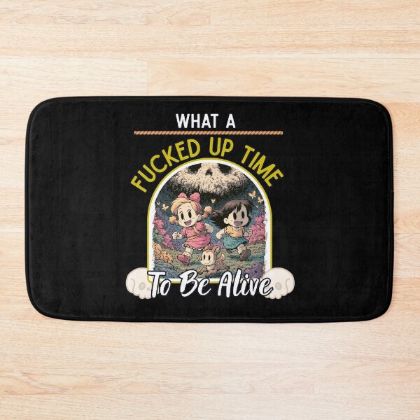 Item preview, What A Fucked Up Time to Be Alive Funny Dark Humor Vintage designed and sold by DarkRelicStudio.