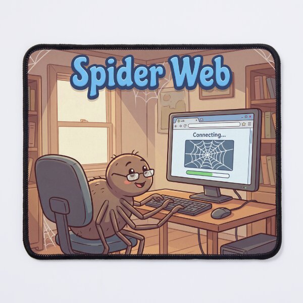 Item preview, Spider Web – Funny Coding Spider Working Online 4 designed and sold by WordPlayStudio.