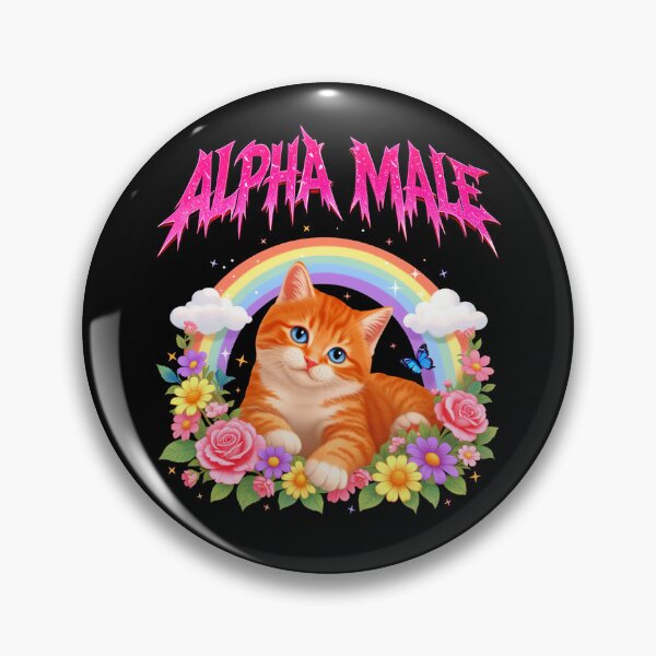 Item preview, Alpha Male Kitten Rainbow Meme designed and sold by nosu-art-pod.